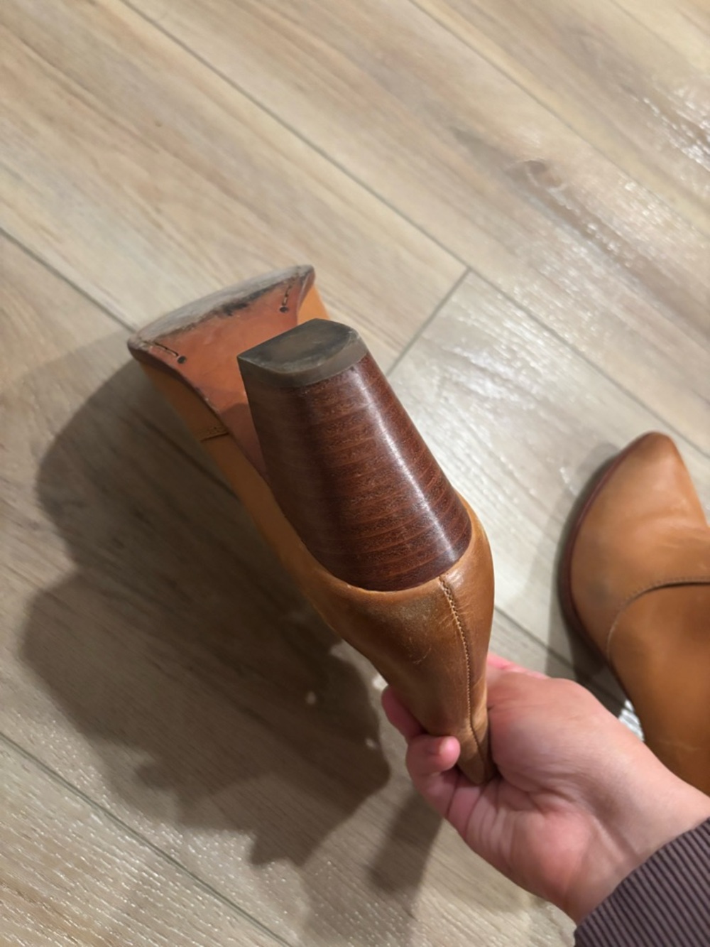 Frye Leather Ankle Boots with Side Zipper - Picture 8 of 8